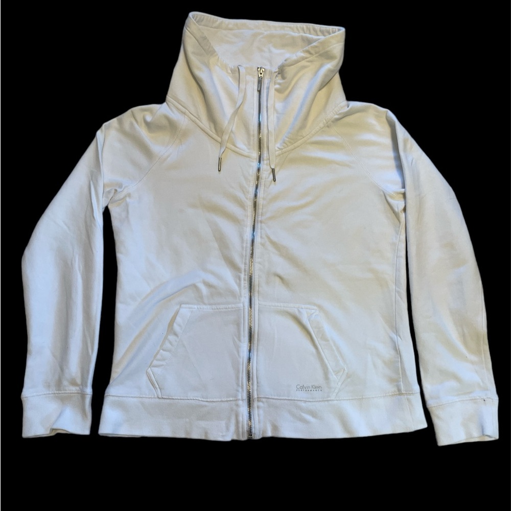 Calvin Klein Performance Quick Dry Cowl Zip Up. Sz Medium.